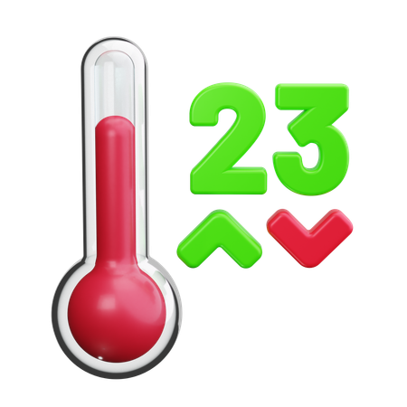 Control de temperatura  3D Icon