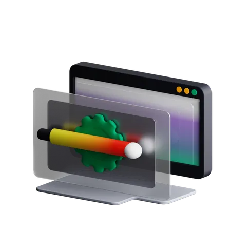 Control deslizante de opacidad  3D Icon