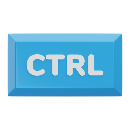 Control Keyboard Key  3D Icon