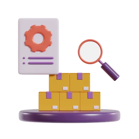 3 D Illustration Of Business Delivery Icon Control Of Good 3D Icon