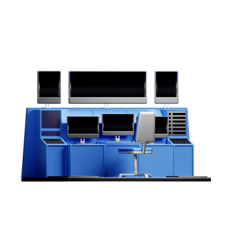 Control Room  3D Icon