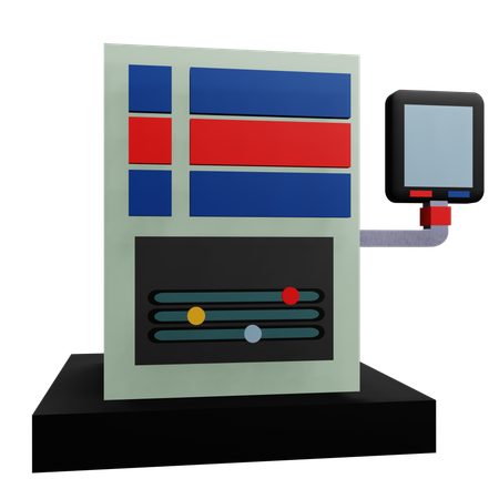 Control System  3D Icon