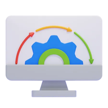 Control System  3D Icon