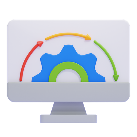 Control System  3D Icon