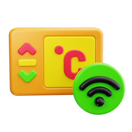 Control del termostato  3D Icon