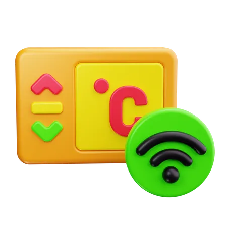 Control del termostato  3D Icon