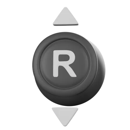 Controlador analógico direito para cima e para baixo  3D Icon