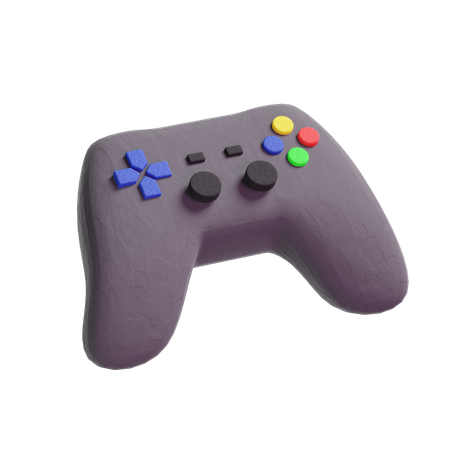 Controle de vídeo game  3D Logo