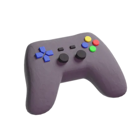 Controle de vídeo game  3D Logo