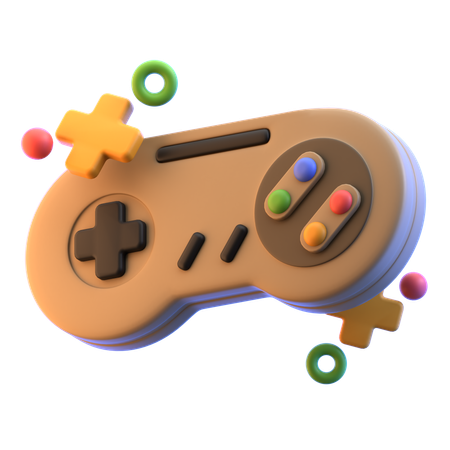 Controlador de jogo retrô  3D Icon