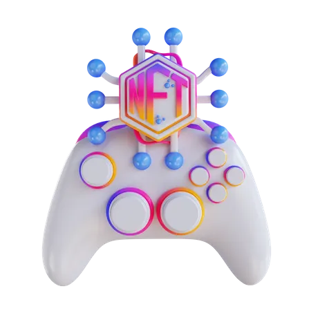 Controlador de juegos nft  3D Icon