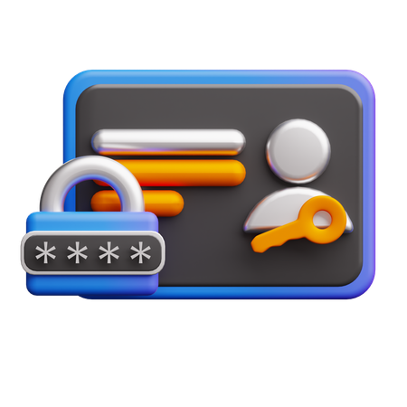 Contrôle d'accès  3D Icon