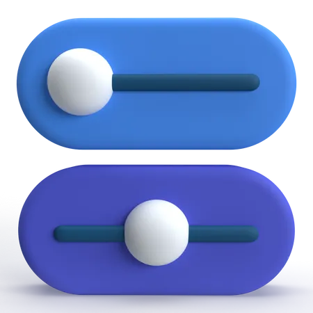 Controle de botão  3D Icon