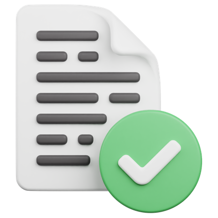 Contrôle de fichier  3D Icon