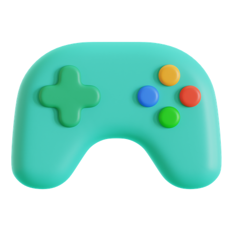 Controle de jogo verde  3D Icon