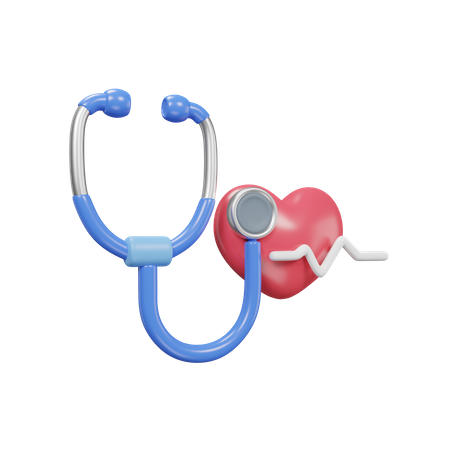 Contrôle de la fréquence cardiaque  3D Icon