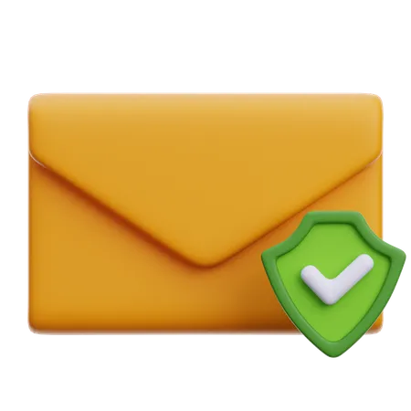 Vérification de sécurité des e-mails  3D Icon