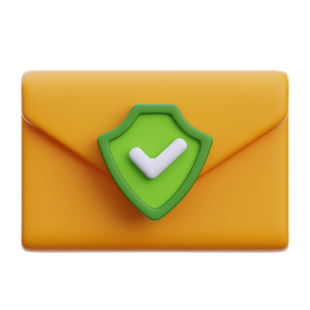 Vérification de sécurité des e-mails  3D Icon