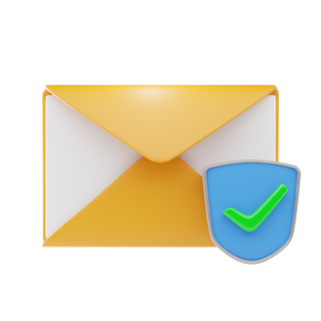 Vérification de sécurité des e-mails  3D Icon