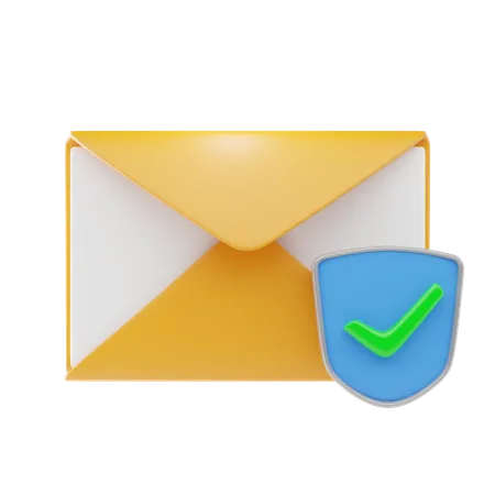 Vérification de sécurité des e-mails  3D Icon