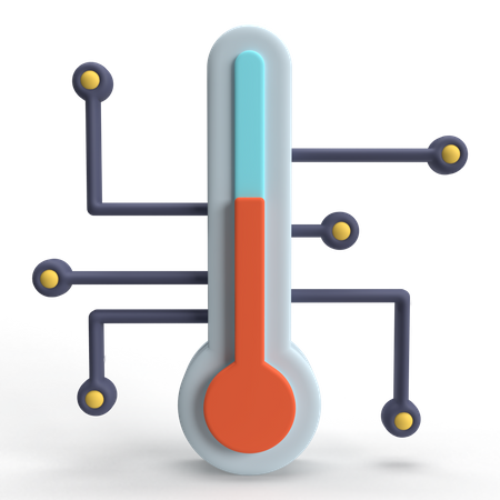 Controle de temperatura  3D Icon