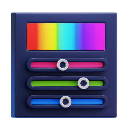 Controle deslizante  3D Icon