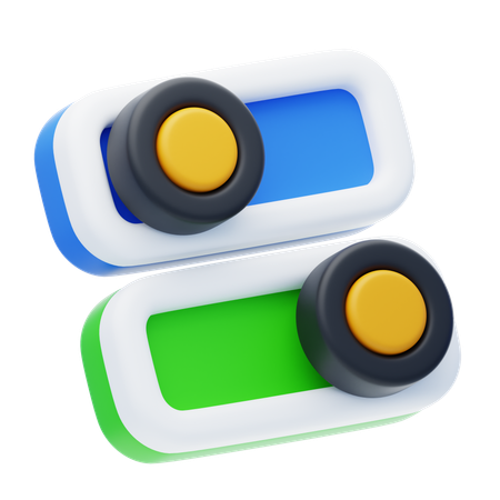 Controle deslizante de cores  3D Icon