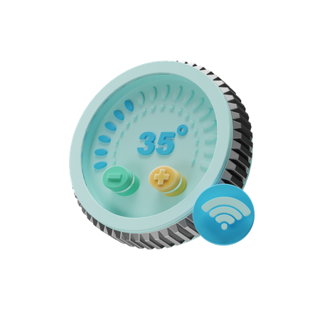 Contrôle intelligent de la température  3D Icon