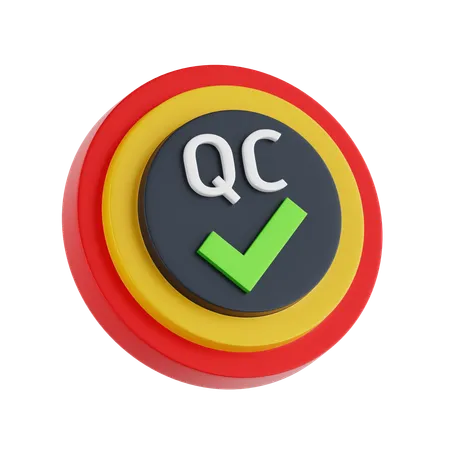 Contrôle de qualité  3D Icon