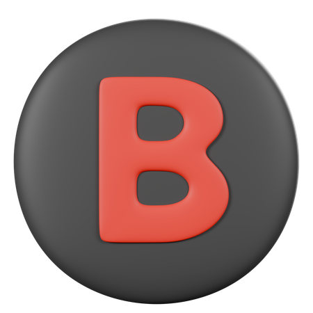 Bouton b du contrôleur  3D Icon