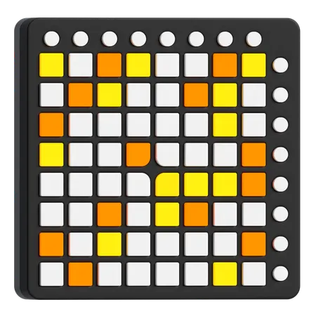 Contrôleur midi pad grille  3D Icon