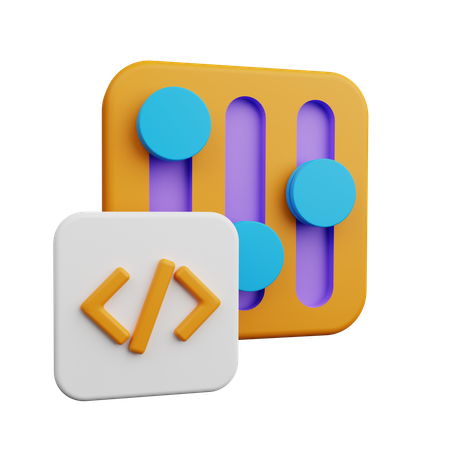 制御プログラム  3D Icon