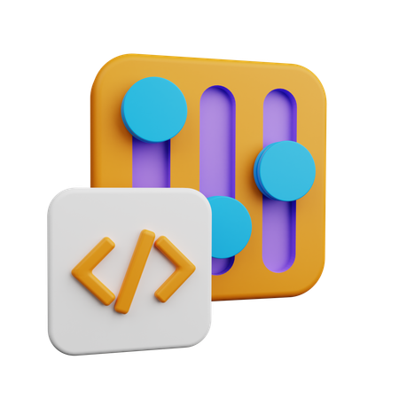 Controling Program  3D Icon