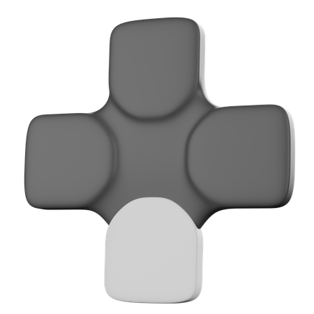 Controller D Pad Pressing Down Button  3D Icon
