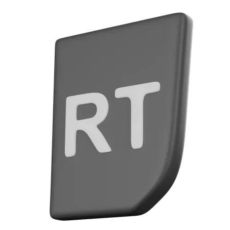 Controller Rt Button  3D Icon