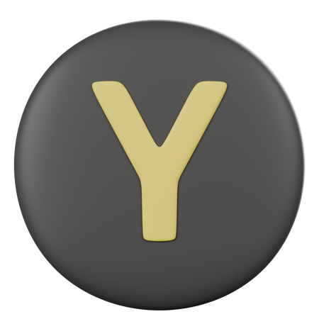 Controller Y Button  3D Icon
