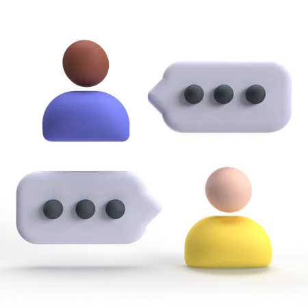 Conversação  3D Icon