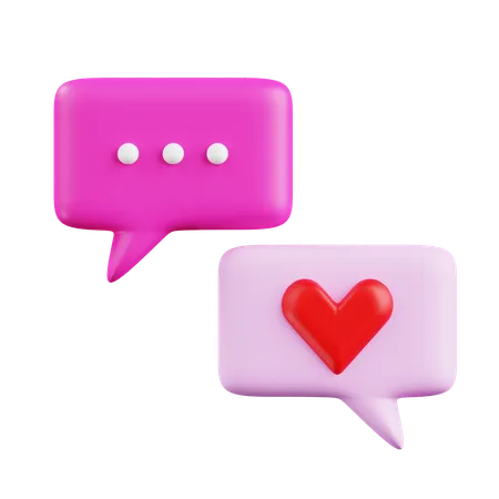 Conversa de amor  3D Icon