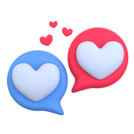 Conversa de amor  3D Icon