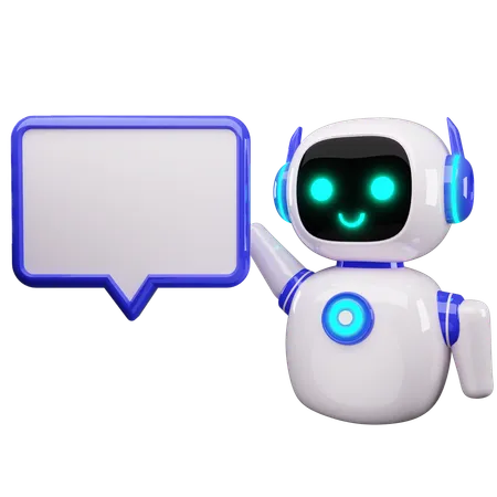 Conversa de robô  3D Icon