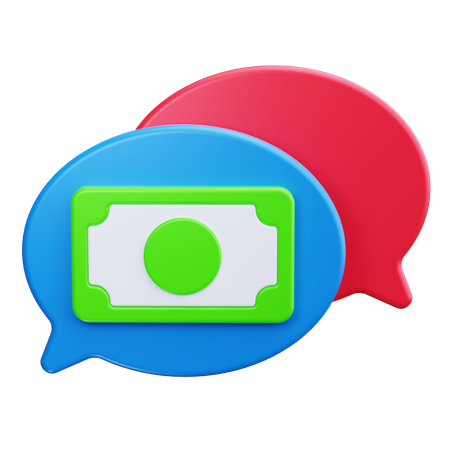 Conversa financeira  3D Icon