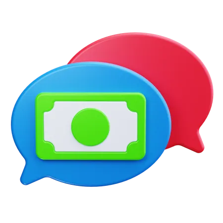 Conversa financeira  3D Icon