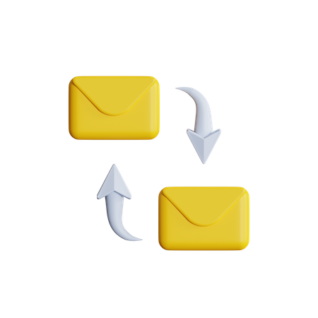 Conversa por e-mail  3D Icon