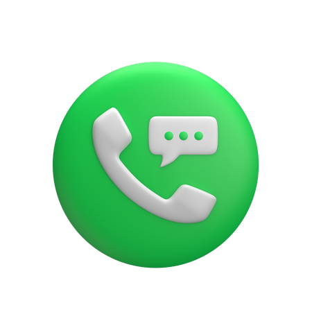 Conversa por telefone  3D Icon