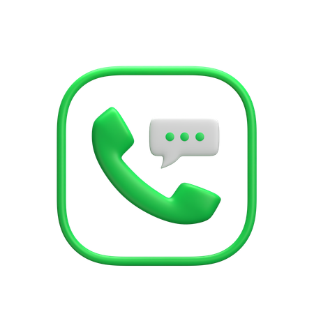 Conversa por telefone  3D Icon