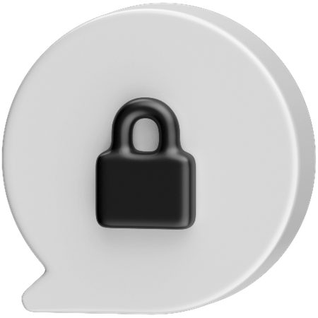 Conversa privada  3D Icon