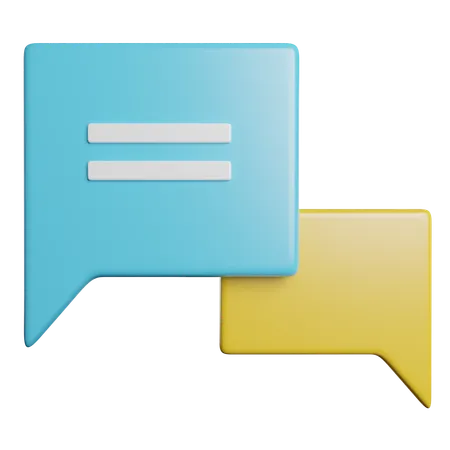 Conversación  3D Icon