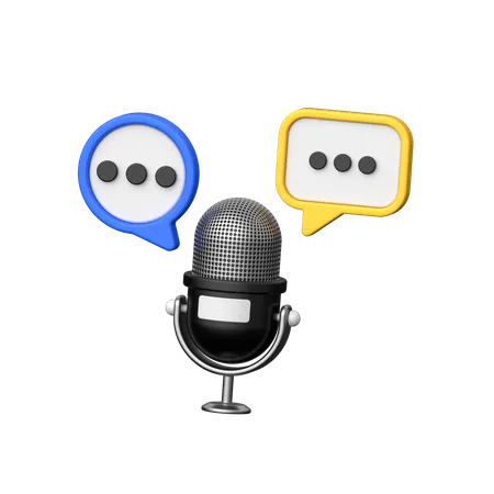 Conversación  3D Icon