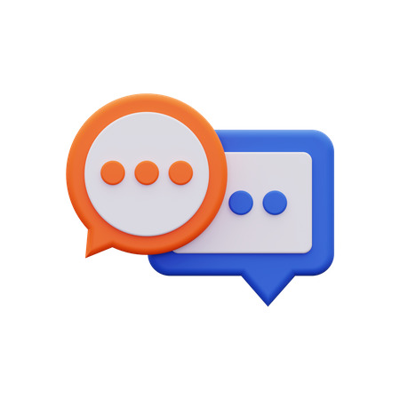 Conversación  3D Icon