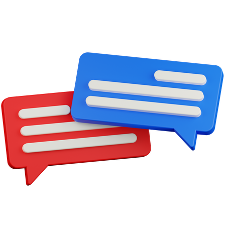 Conversación  3D Icon